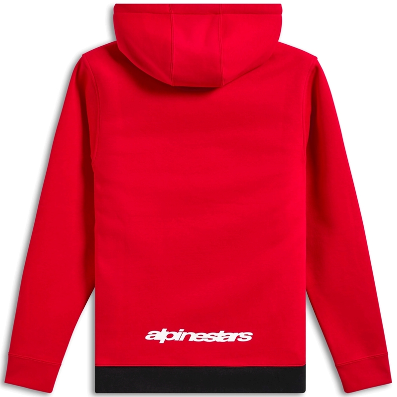 Mikina Alpinestars Parallel Hoodie červeno-čierna