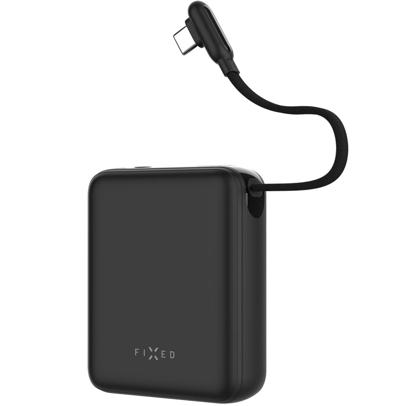 Powerbanka Fixed Zen 10 Loop 10 000 mAh 30 W s LCD displejom čierna