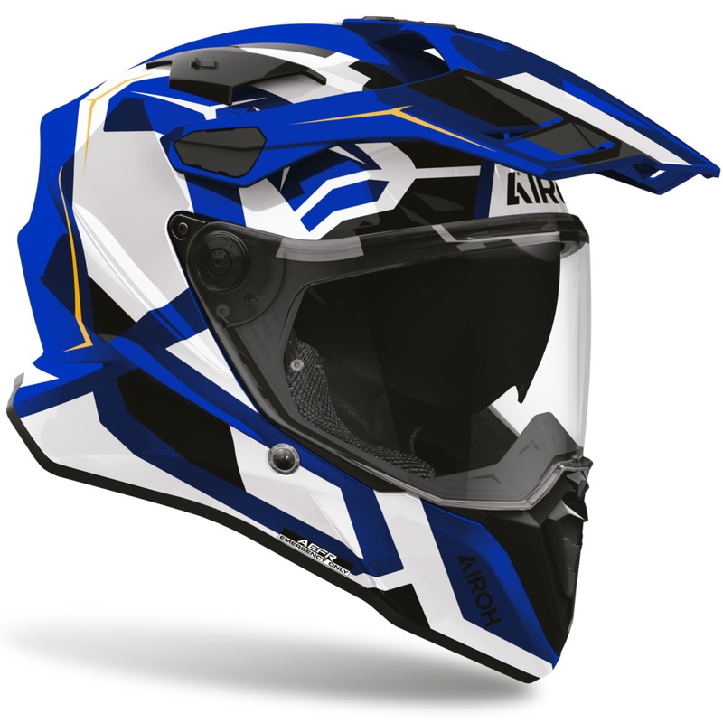 Enduro helma na motorku Airoh Commander 2 Polar modrá