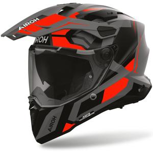 Enduro helma na motorku Airoh Commander 2 Polar matná fluo červená
