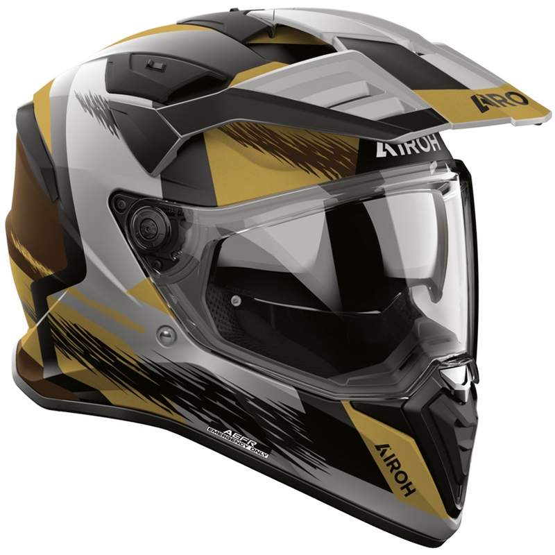 Enduro helma na motorku Airoh BADX-X Airspeed matná piesková