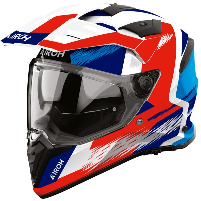 Enduro prilba na motorku Airoh BADX-X Airspeed modro-červená