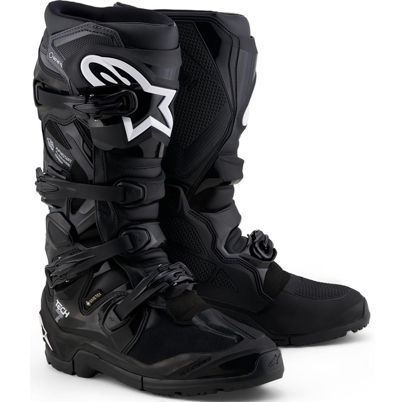 Topánky na motorku Alpinestars Tech 7 Enduro Gore-Tex® čierno-tmavo šedé