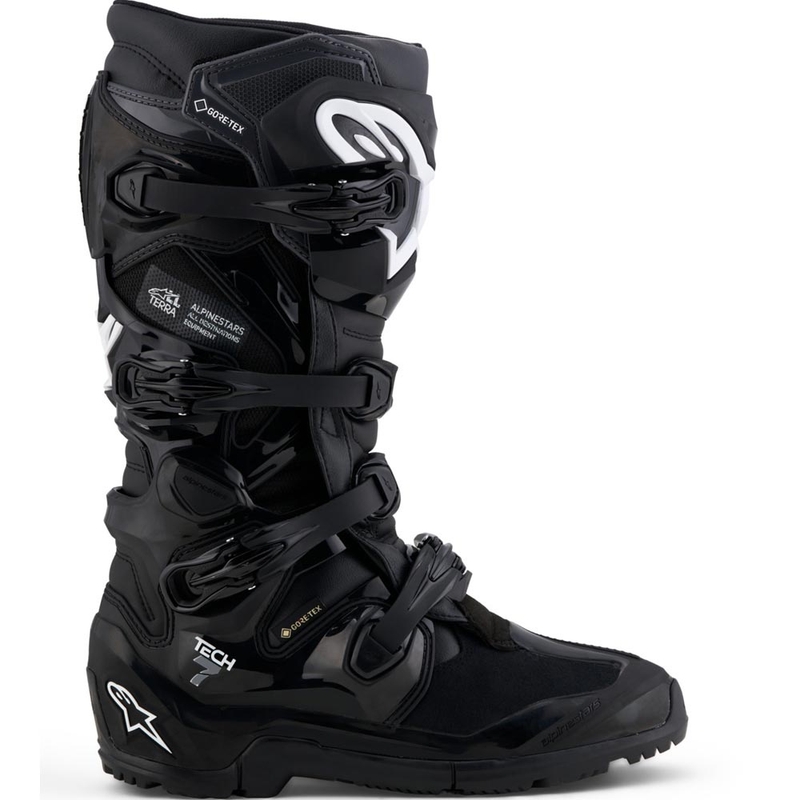 Topánky na motorku Alpinestars Tech 7 Enduro Gore-Tex® čierno-tmavo šedé