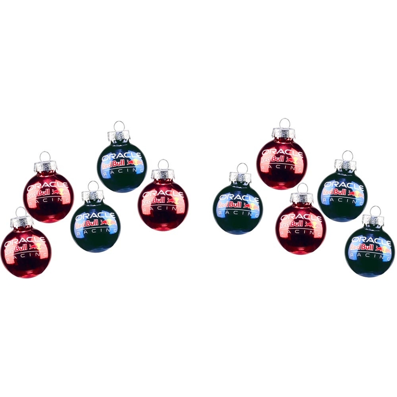 Set vianočných ozdôb Red Bull Christmas Bauble 10 ks tmavo modro-červené