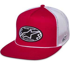 Šiltovka Alpinestars Contender Trucker červeno-biela