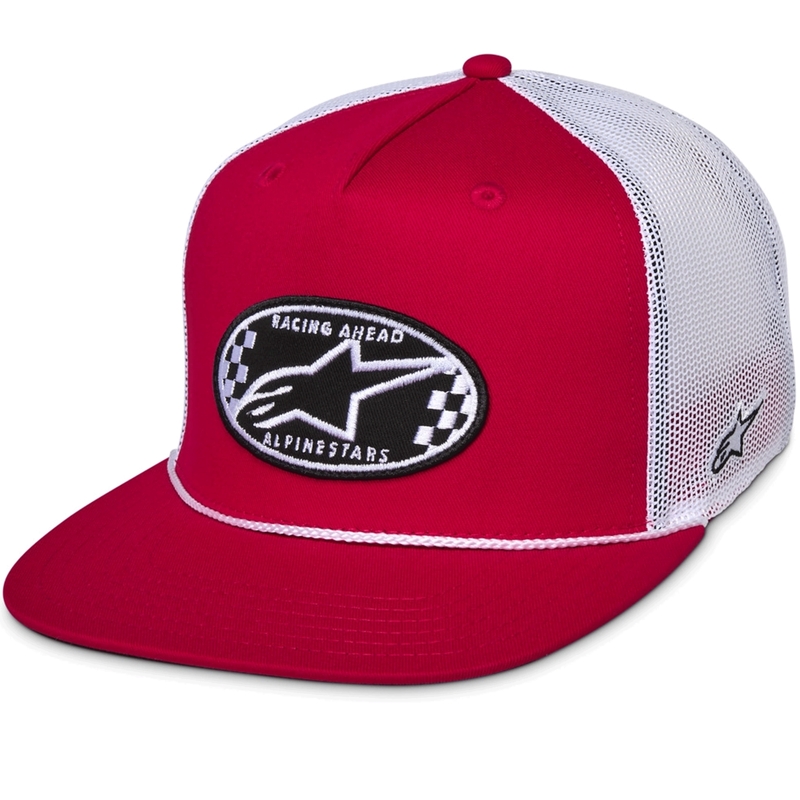 Šiltovka Alpinestars Contender Trucker červeno-biela