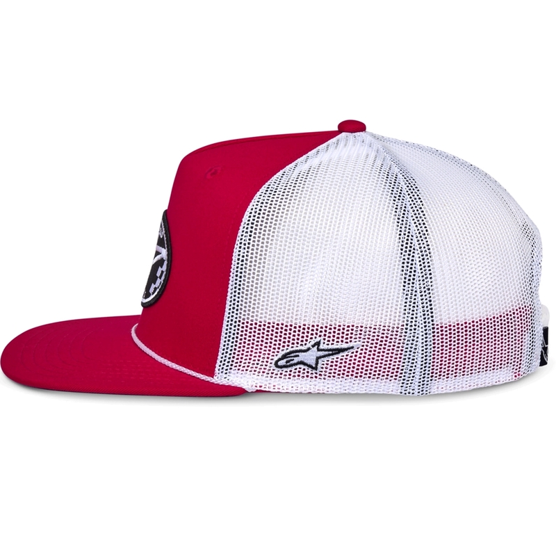 Šiltovka Alpinestars Contender Trucker červeno-biela