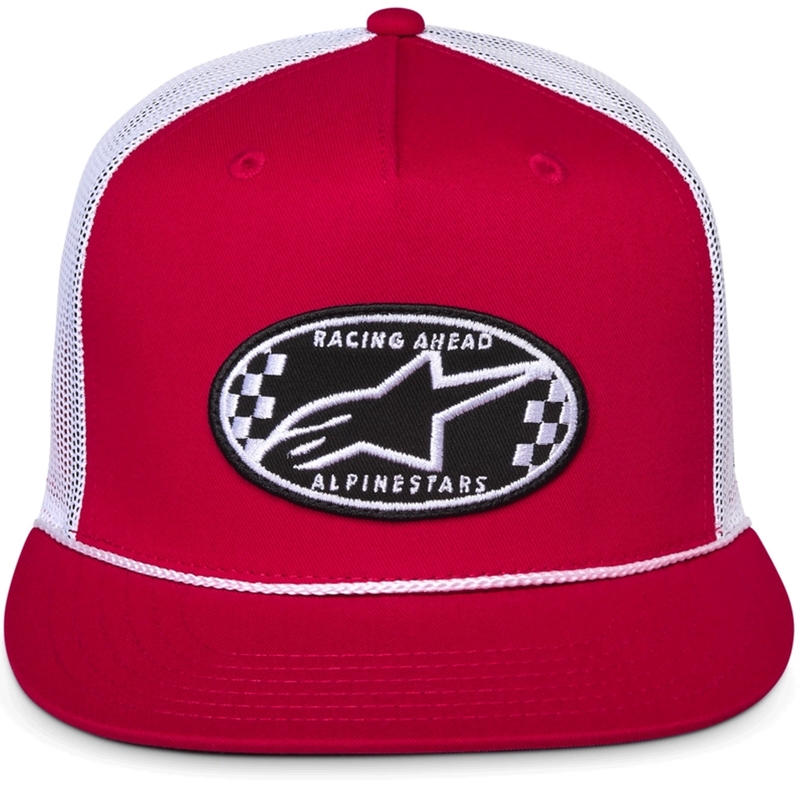 Šiltovka Alpinestars Contender Trucker červeno-biela