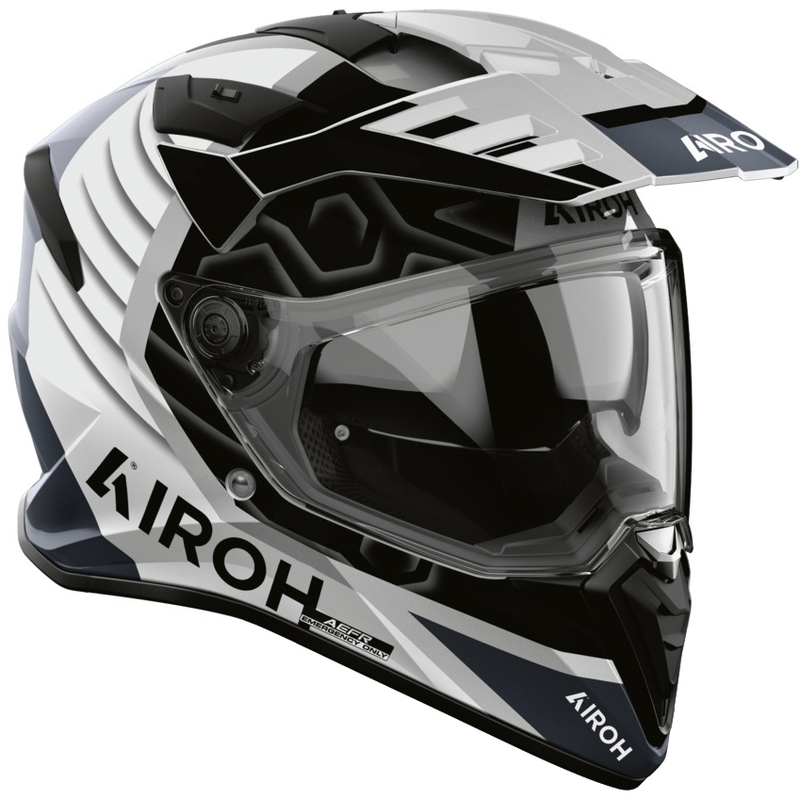 Enduro helma na motorku Airoh BADX-X Cube sivá