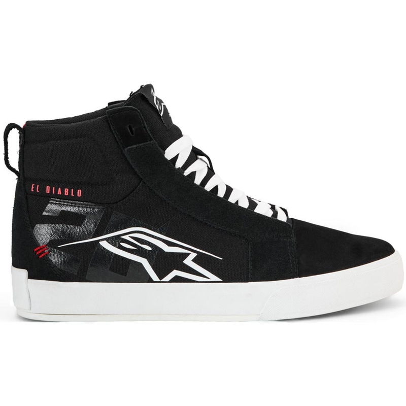 Topánky na motorku Alpinestars Ride-63 Canvas FQ20 čierno-bielo-červené