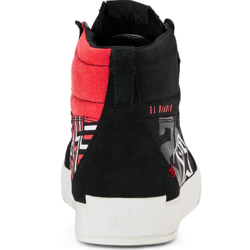 Topánky na motorku Alpinestars Ride-63 Canvas FQ20 čierno-bielo-červené