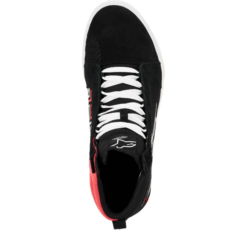 Topánky na motorku Alpinestars Ride-63 Canvas FQ20 čierno-bielo-červené