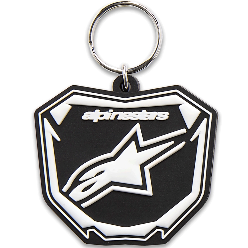 Kľúčenka Alpinestars Plate čierno-biela