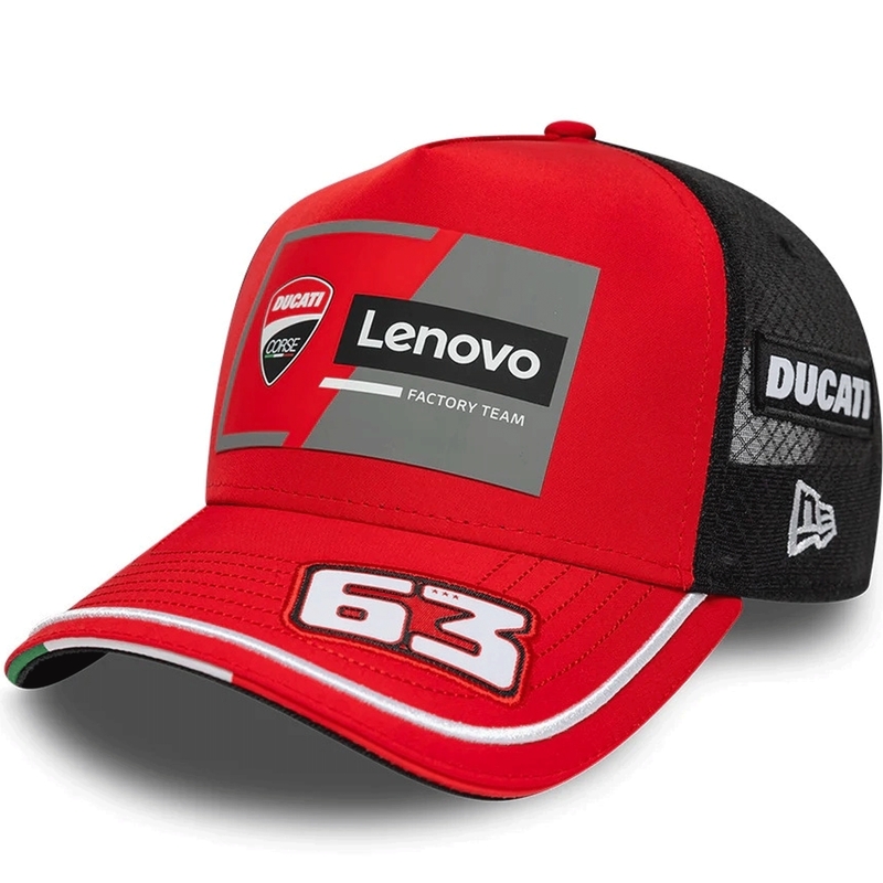 Šiltovka Ducati New Era Lenovo Bagnaia 63 čierno-červená