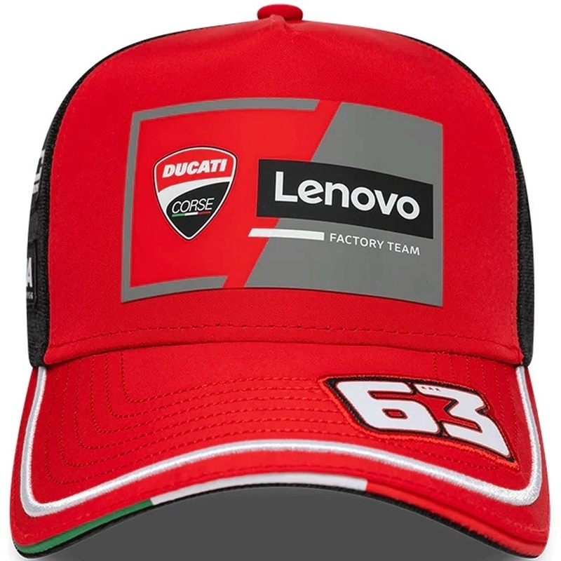 Šiltovka Ducati New Era Lenovo Bagnaia 63 čierno-červená