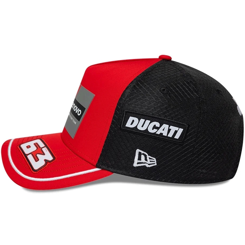 Šiltovka Ducati New Era Lenovo Bagnaia 63 čierno-červená