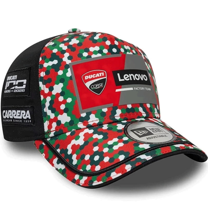 Šiltovka Ducati New Era Lenovo Mugello čierno-červeno-viacfarebná