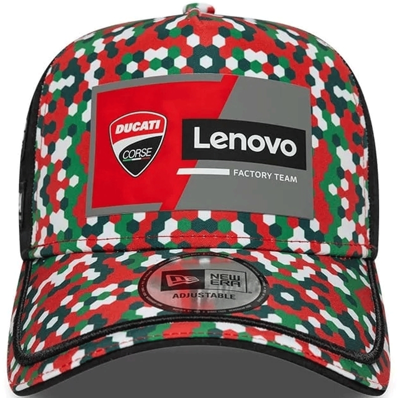 Šiltovka Ducati New Era Lenovo Mugello čierno-červeno-viacfarebná
