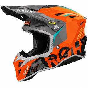 Motokrosová prilba na motorku Airoh Aviator Factory Blame oranžová