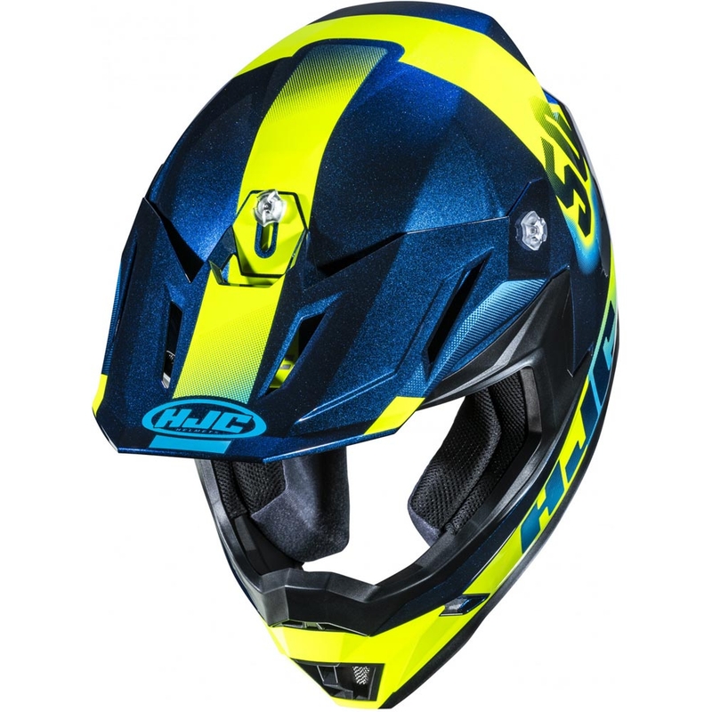 Motokrosová prilba HJC C50 Dash MC2 modro-fluo žltá