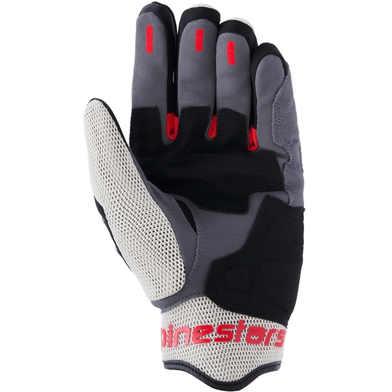 Rukavice na motorku Alpinestars Mogress Airflow čierno-krémovo-červené