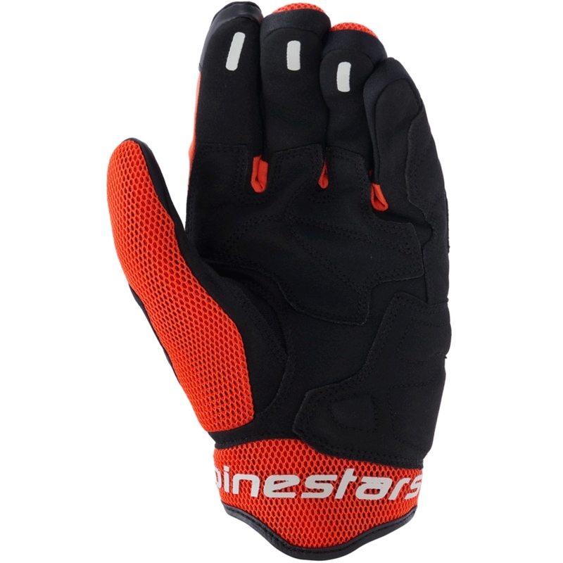 Rukavice na motorku Alpinestars Mogress Airflow čierno-červeno-oranžové