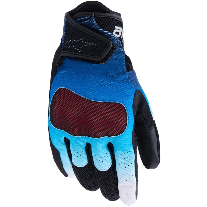 Rukavice na motorku Alpinestars Mogress Airflow modro-čierno-biele