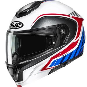 Výklopná helma na motorku HJC C92 Ragna MC21 bielo-červeno-modrá