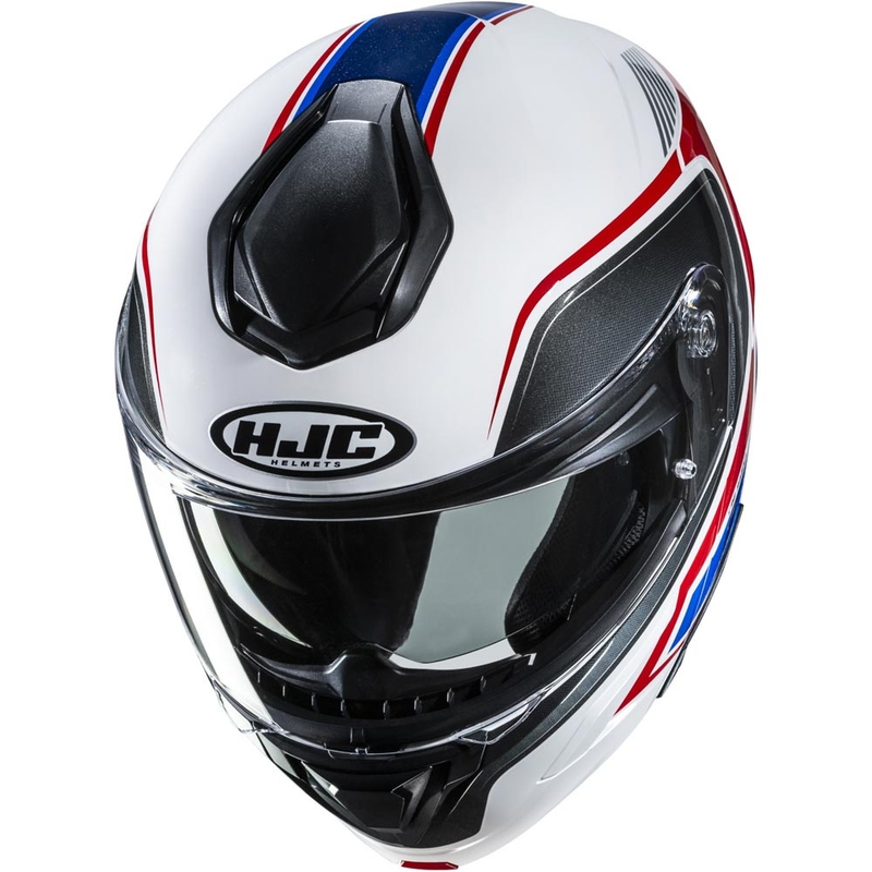 Výklopná helma na motorku HJC C92 Ragna MC21 bielo-červeno-modrá
