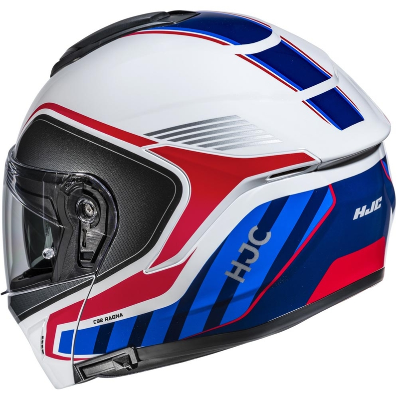 Výklopná helma na motorku HJC C92 Ragna MC21 bielo-červeno-modrá
