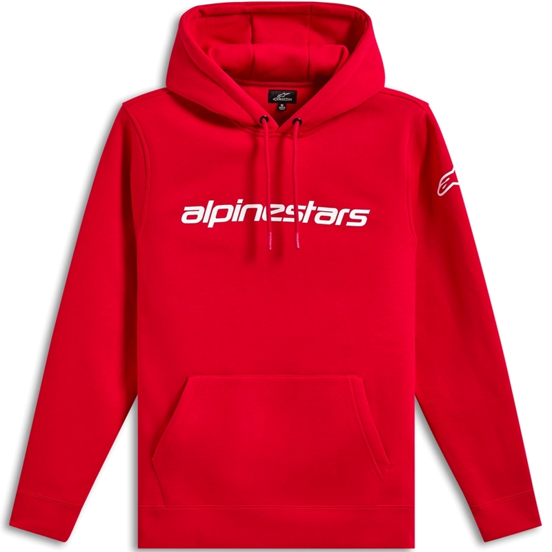 Mikina Alpinestars Wordmark Hoodie 3 červeno-biela