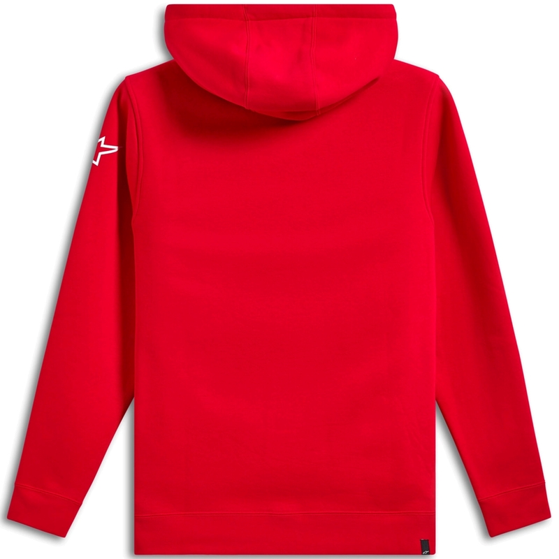Mikina Alpinestars Wordmark Hoodie 3 červeno-biela