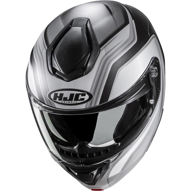 Výklopná helma na motorku HJC C92 Sirius MC5SF čierno-bielo-strieborná