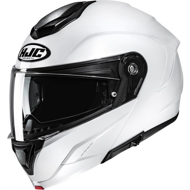 Výklopná helma na motorku HJC C92 Solid perleťovo biela