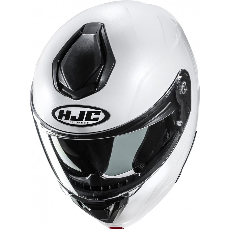 Výklopná helma na motorku HJC C92 Solid perleťovo biela