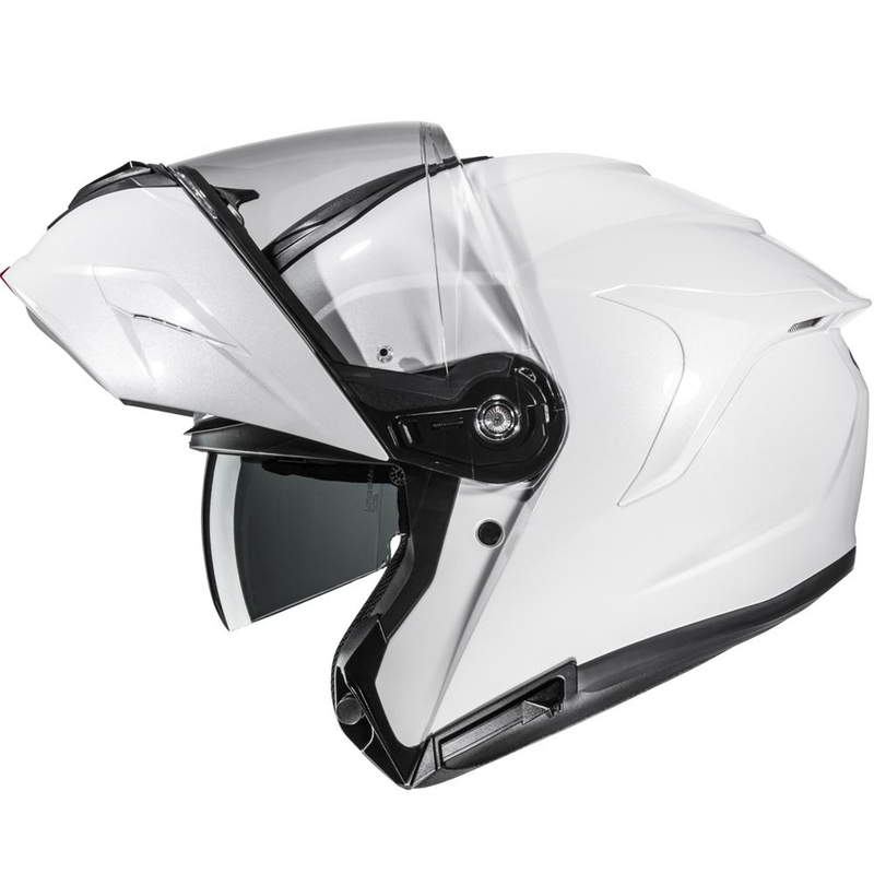 Výklopná helma na motorku HJC C92 Solid perleťovo biela