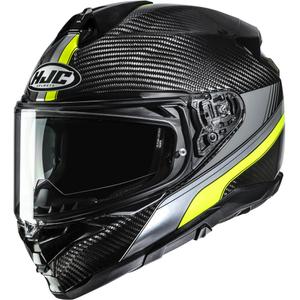 Integrálna helma na motorku HJC F72 Carbon Eos MC3H čierno-fluo žltá