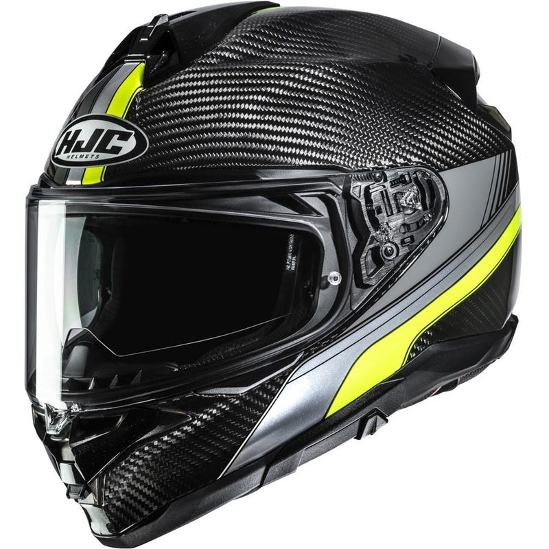 Integrálna helma na motorku HJC F72 Carbon Eos MC3H čierno-fluo žltá