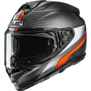 Integrálna helma na motorku HJC F72 Carbon Eos MC6HSF čierno-oranžová