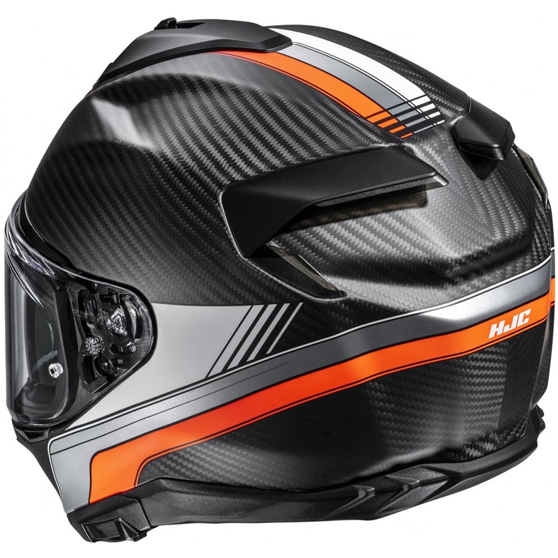 Integrálna helma na motorku HJC F72 Carbon Eos MC6HSF čierno-oranžová