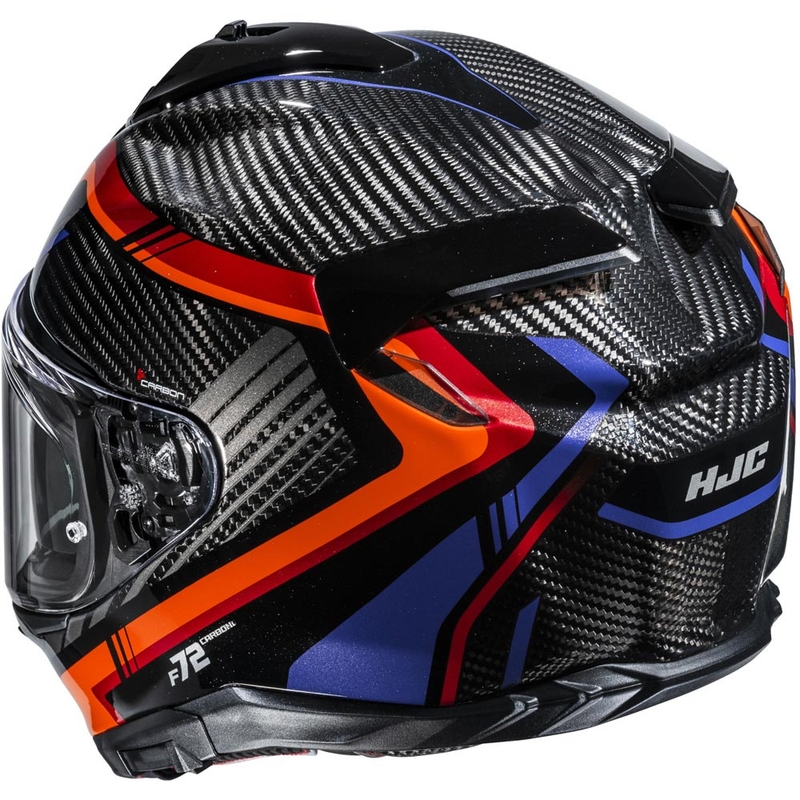 Integrálna helma na motorku HJC F72 Carbon Kairo MC8 čierno-oranžovo-červeno-fialová