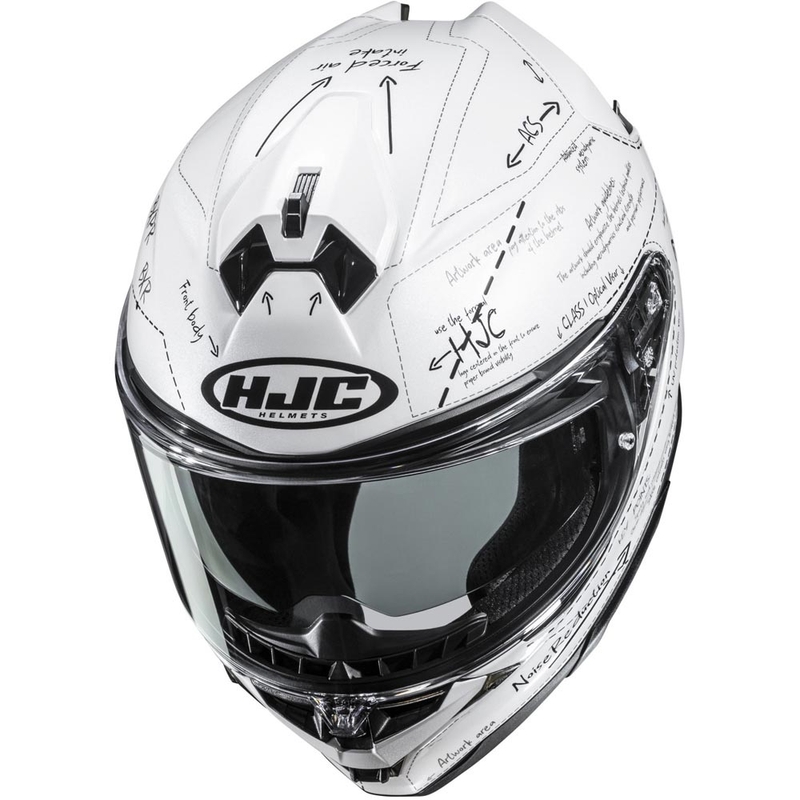 Integrálna helma na motorku HJC F72 Odyssea MC10 bielo-čierna