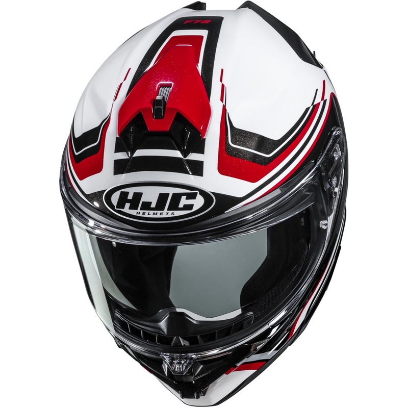 Integrálna helma na motorku HJC F72 Oflo MC1 bielo-čierno-červená