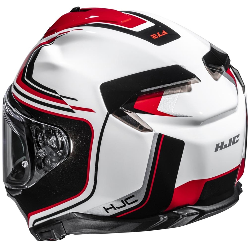 Integrálna helma na motorku HJC F72 Oflo MC1 bielo-čierno-červená
