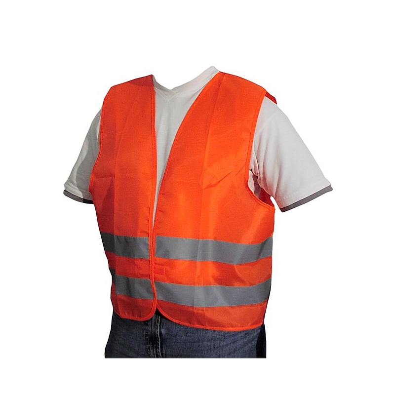 Výstražná moto vesta reflexné pruhy Neon