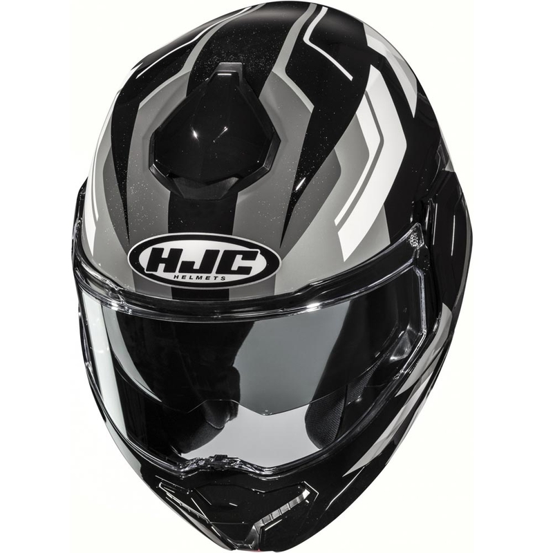 Preklápacia helma na motorku HJC i101 Krone MC5 čierno-šedo-biela