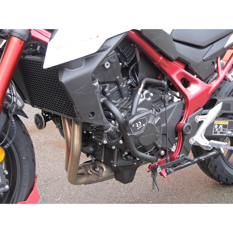 Ochrana motora RDMOTO čierna (with protectors) pre HONDA CB 750 Hornet 2022-2025