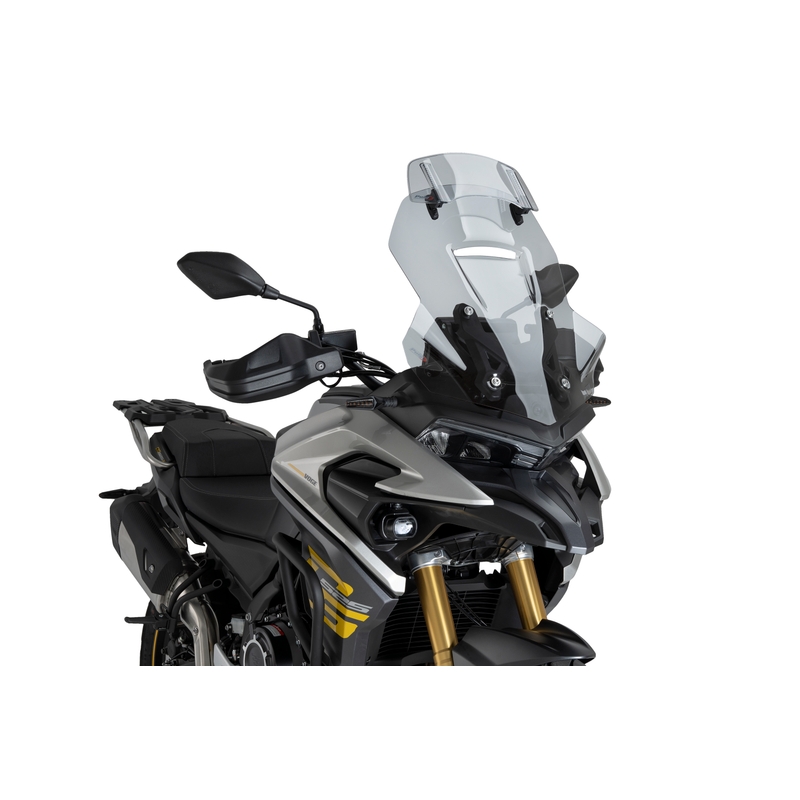 Plexi štít PUIG TOURING WITH VISOR dymové pre VOGE DSX 525 2024-2026, VOGE DSX 625 2025-2026