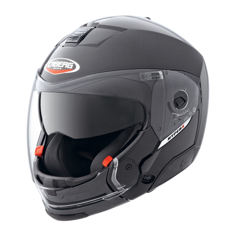 Moto prilba CABERG HYPER X s odnímateľnou bradou metal black